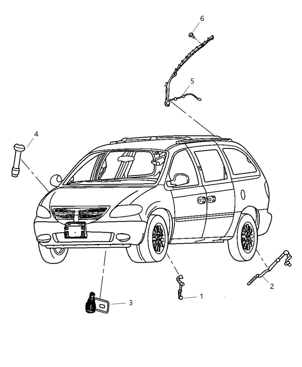 Mopar 4894032AA Sensor Pinch