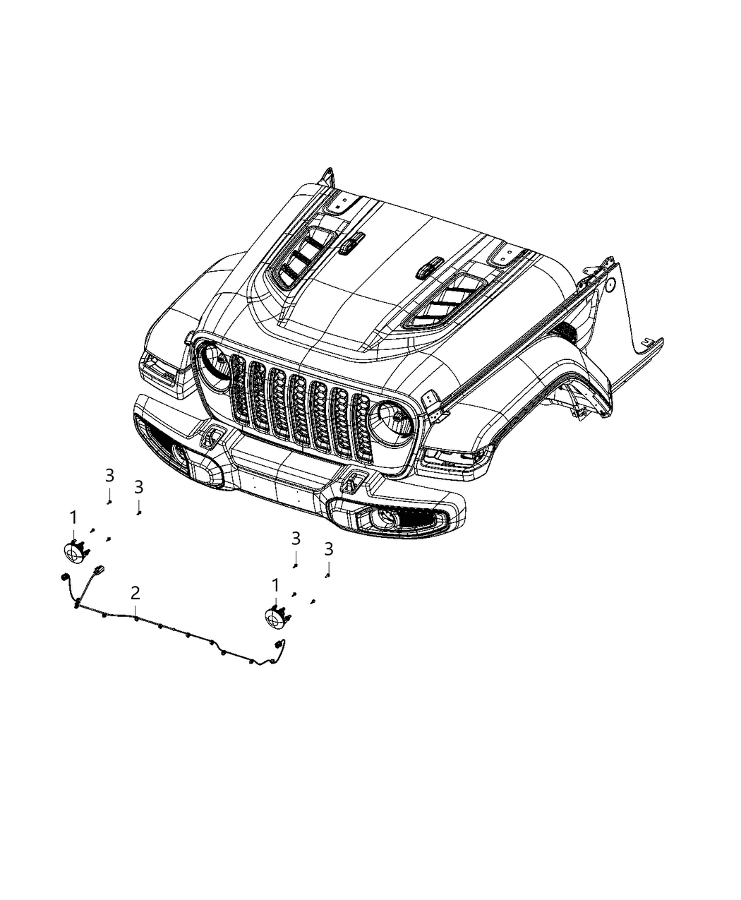 Mopar 68347095AA Lamp Fog LED