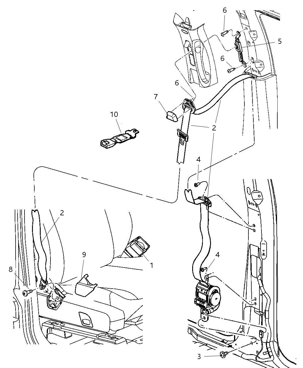 Mopar 5135287AA Anchor Cover Nut