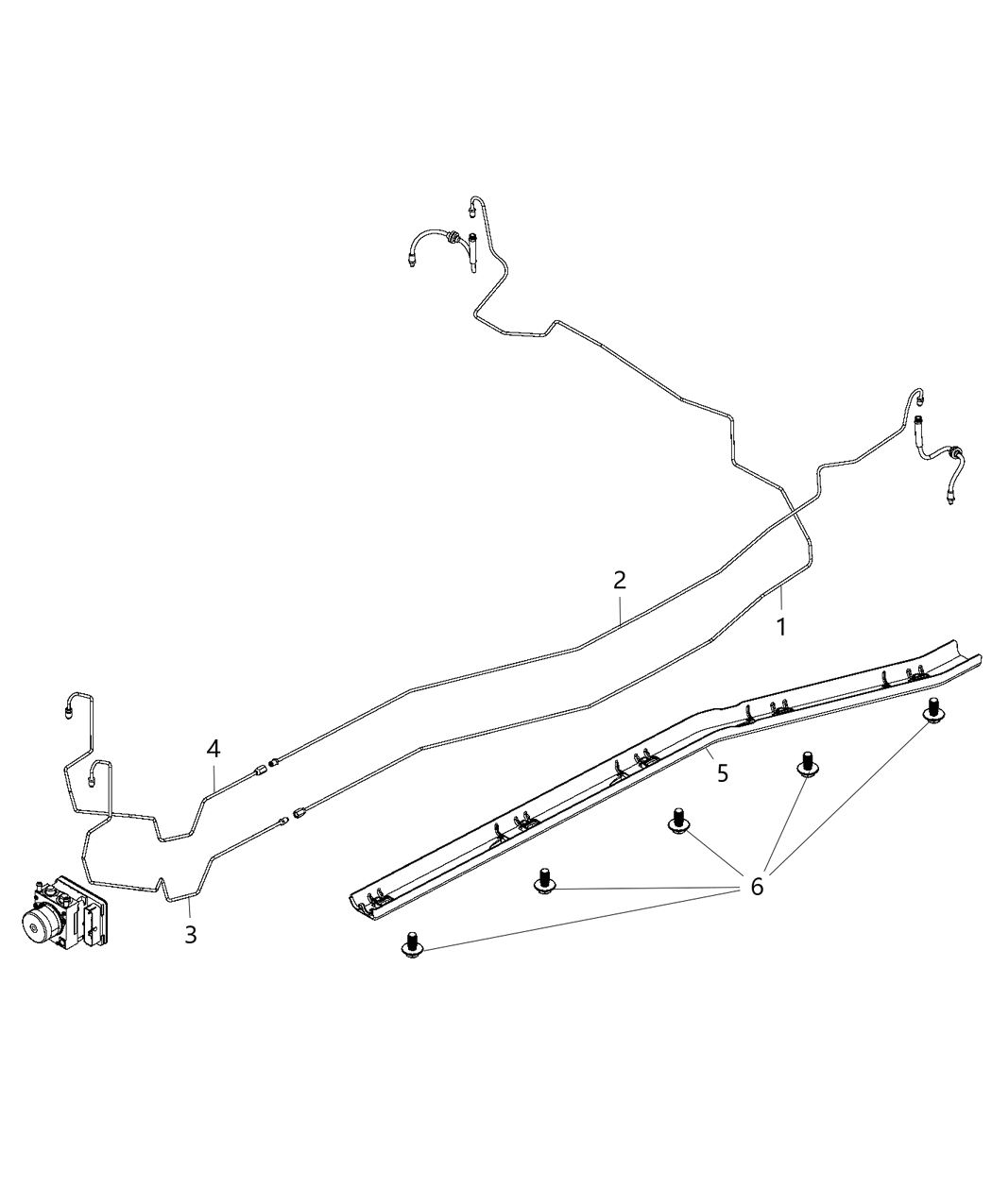 Mopar 68247045AA Shield Brake Line