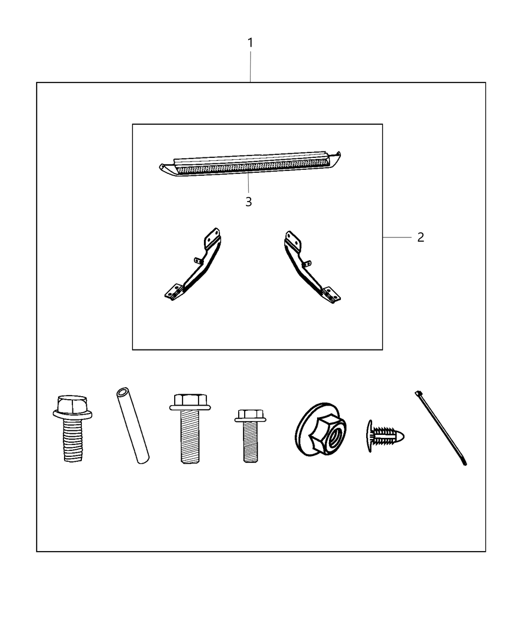 Mopar 82210653AF Running Board Kit Full