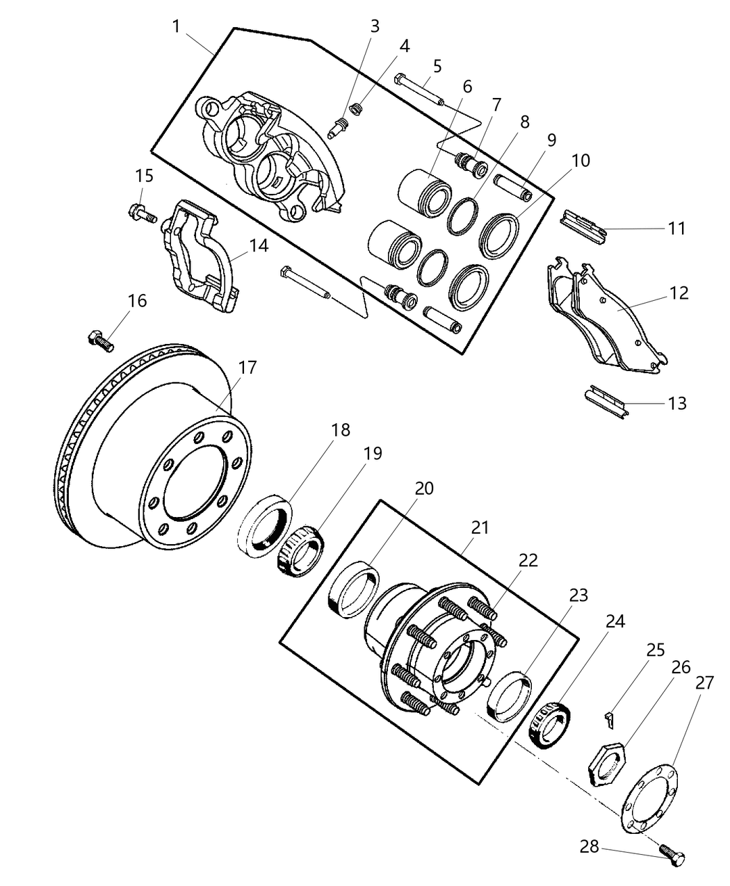 Mopar R5018587AA Caliper Assembly Disc Brake Rear