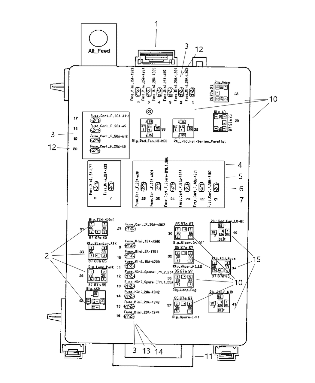 Mopar 4607310AA Bracket Power Distribution Center