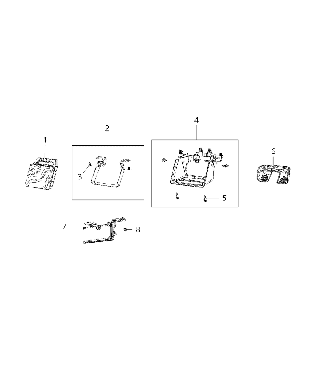 Mopar 68484709AD Camera Forward Facing