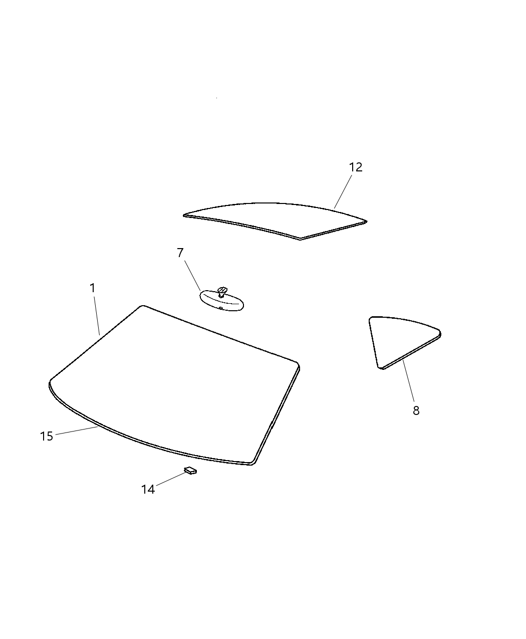 Mopar 5114066AA Reinforcement Roof Panel
