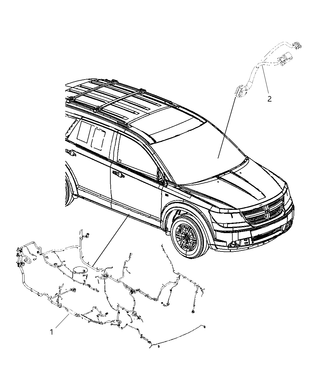 Mopar 5084777AC Wiring Console