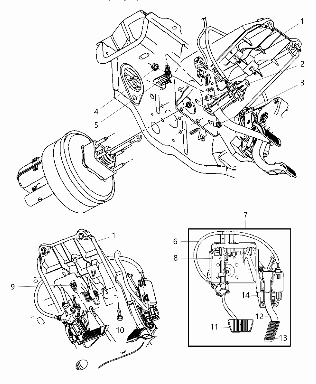 Mopar 68039255AA Pedal Accelerator Adjustable
