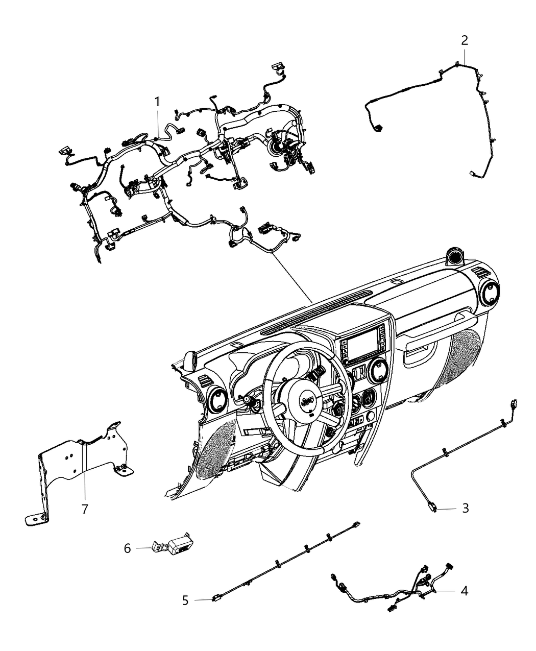 Mopar 68274533AB Wiring Jumper Mirror