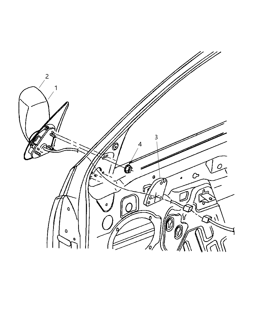 Mopar 5017075AA Glass Mirror Replacement