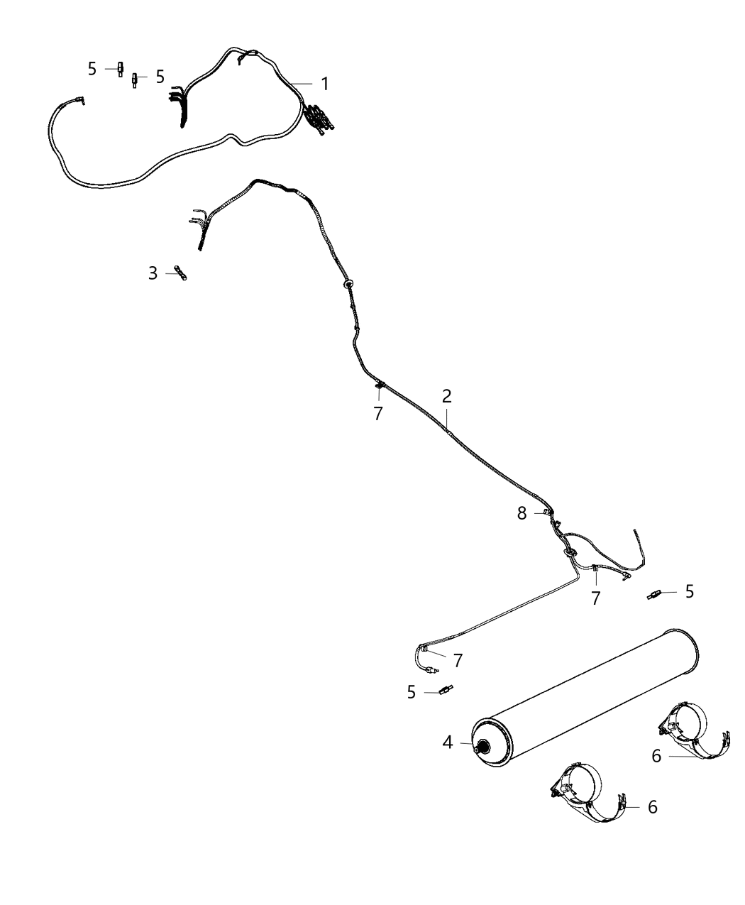 Mopar 4877809AD Air Line Assembly
