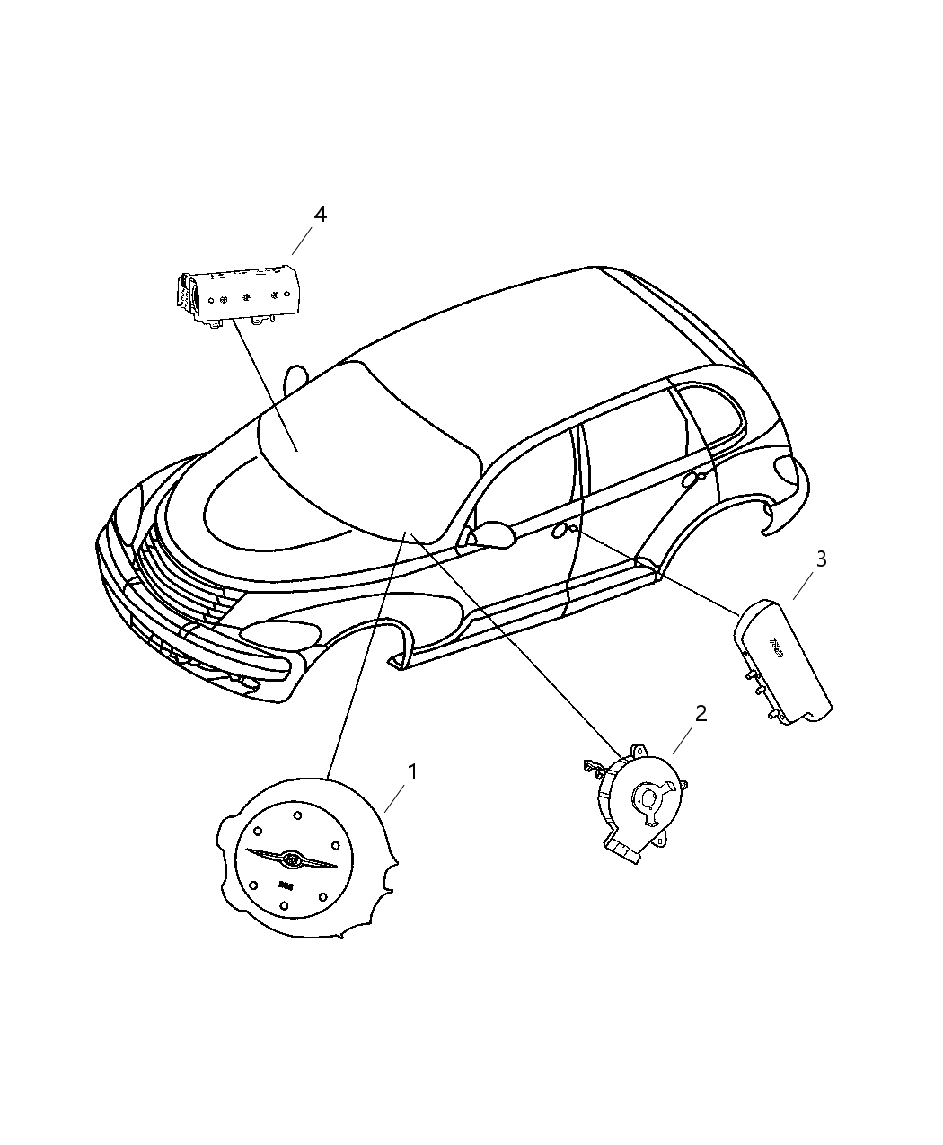 Mopar RN531B8AG Cover Air Bag Module