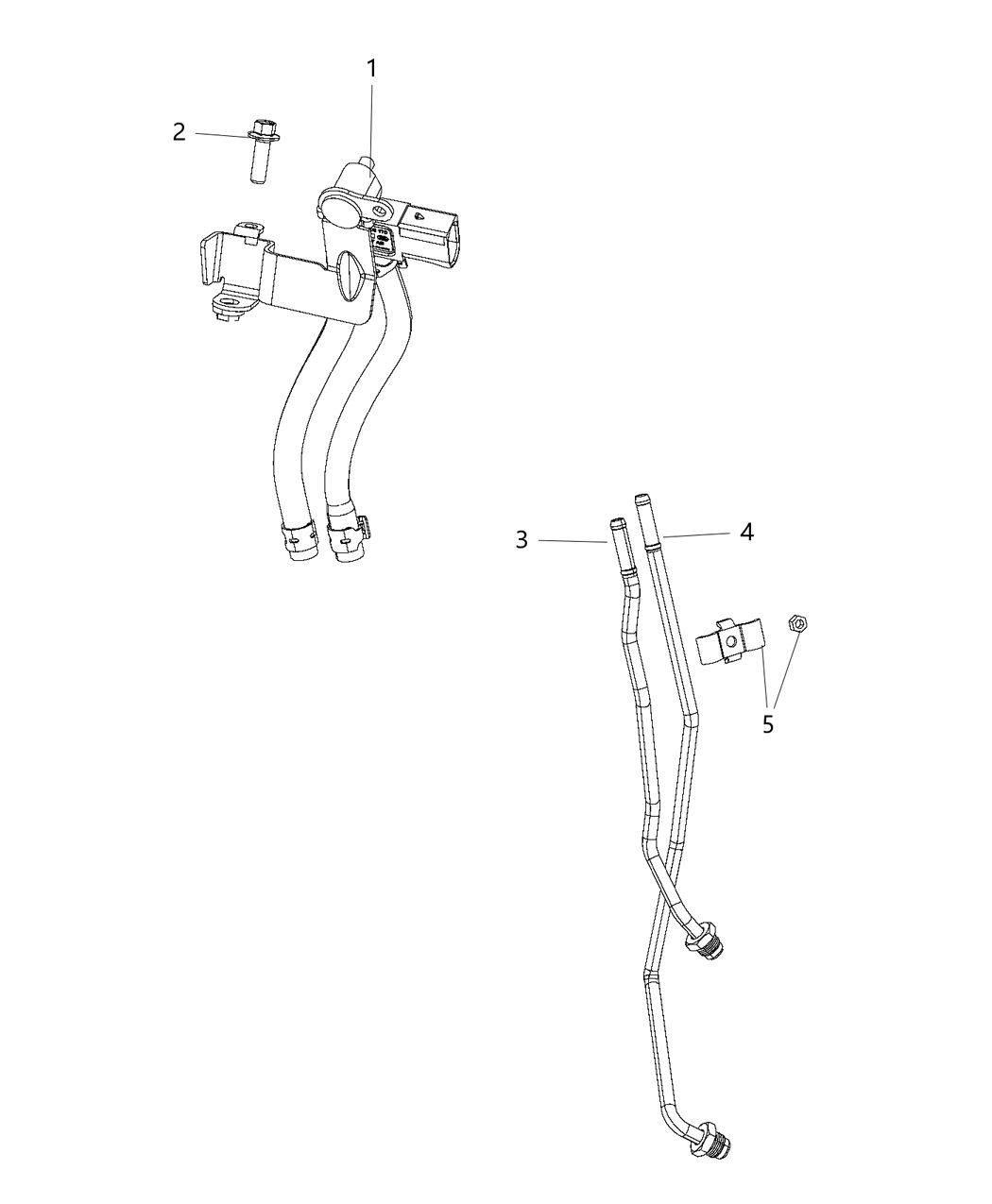 Mopar 68051298AB Tube Pressure Front