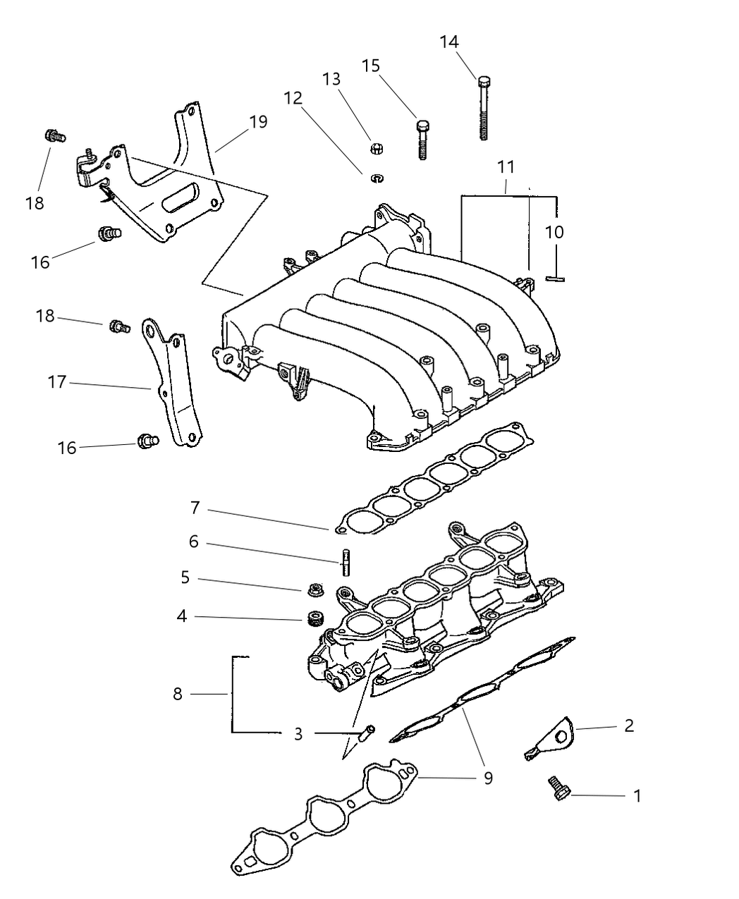 Mopar MD323103 Bracket Intake Manifold