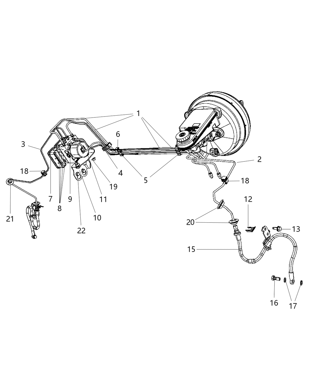 Mopar 4862210AB Hose Brake