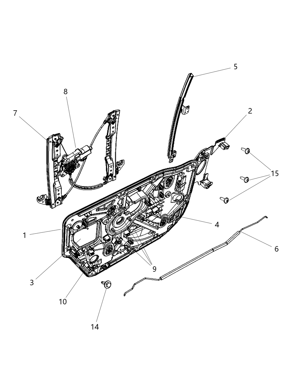 Mopar 68051057AA Clip Cable