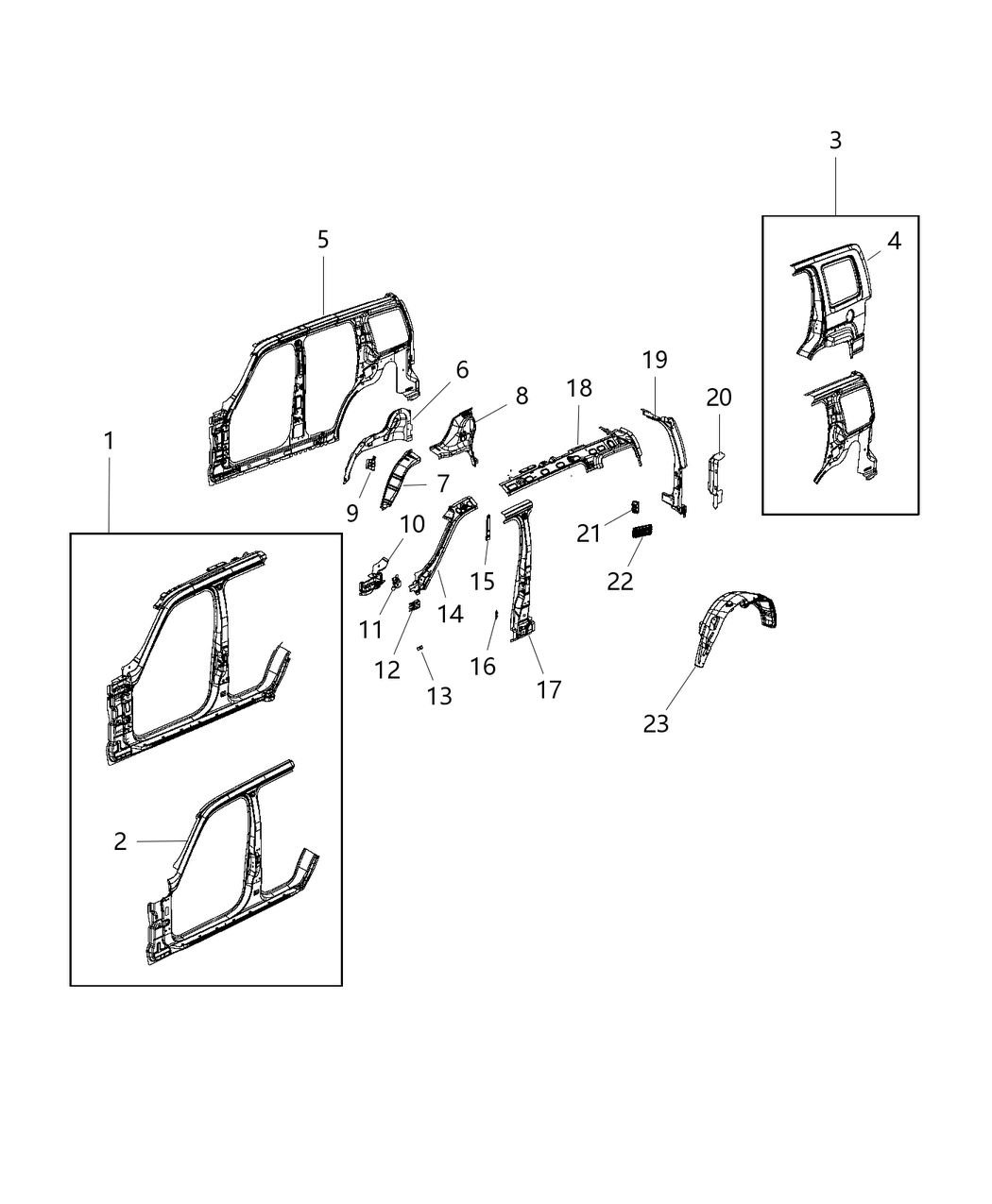 Mopar 55396834AA Tapping Plate Shoulder Belt