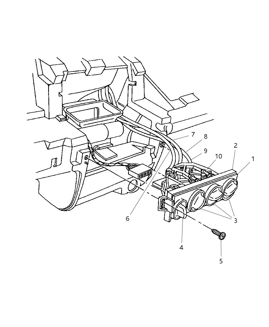 Mopar 4644496 Cable Temperature Control