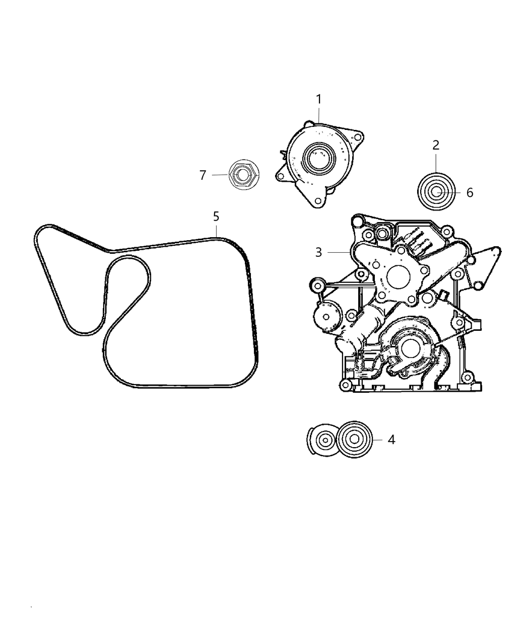 Mopar 5037198AE Generator Engine