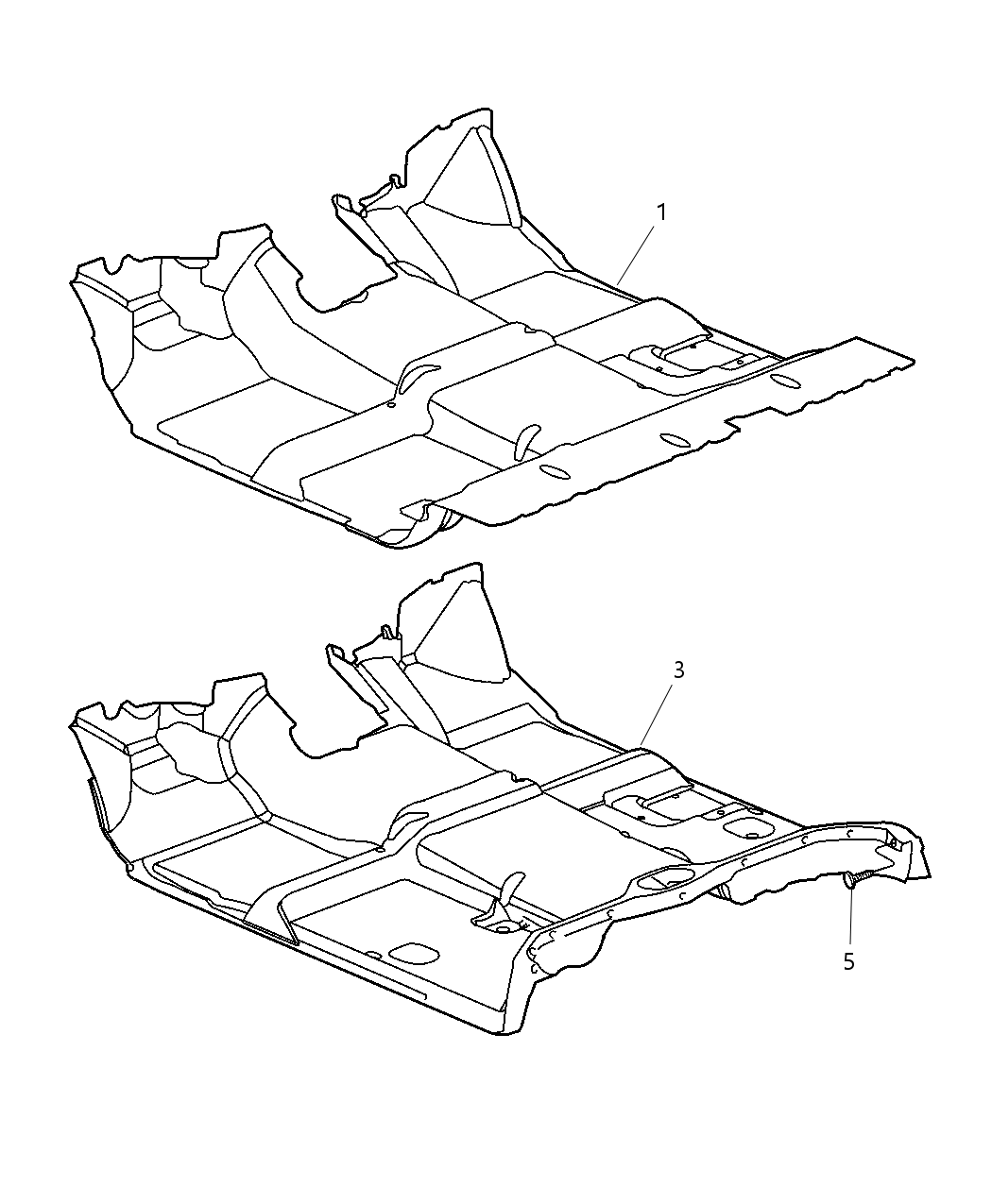 Mopar 5GS57DX9AE Mat Floor