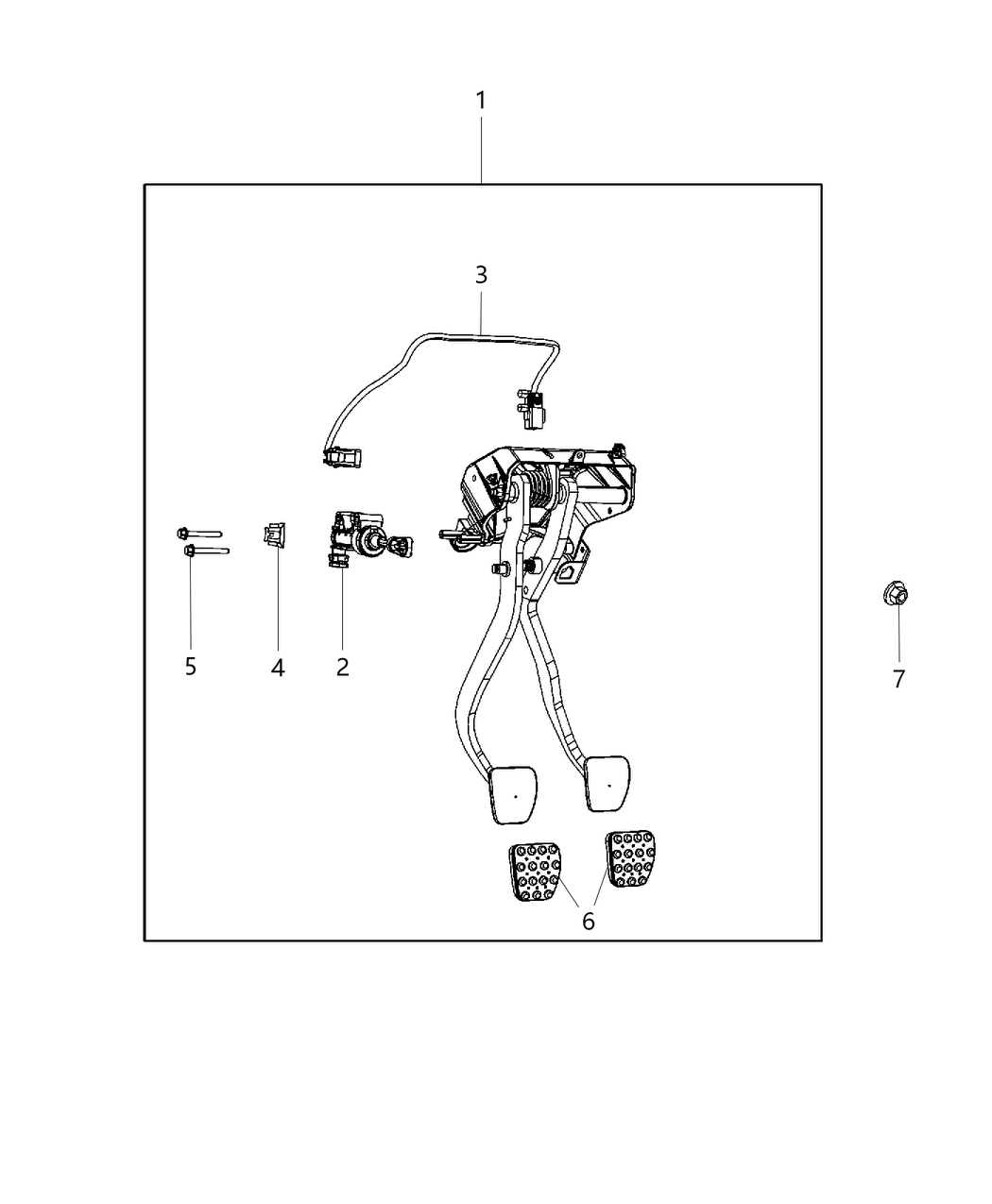 Mopar 4581660AC Pedal Assembly