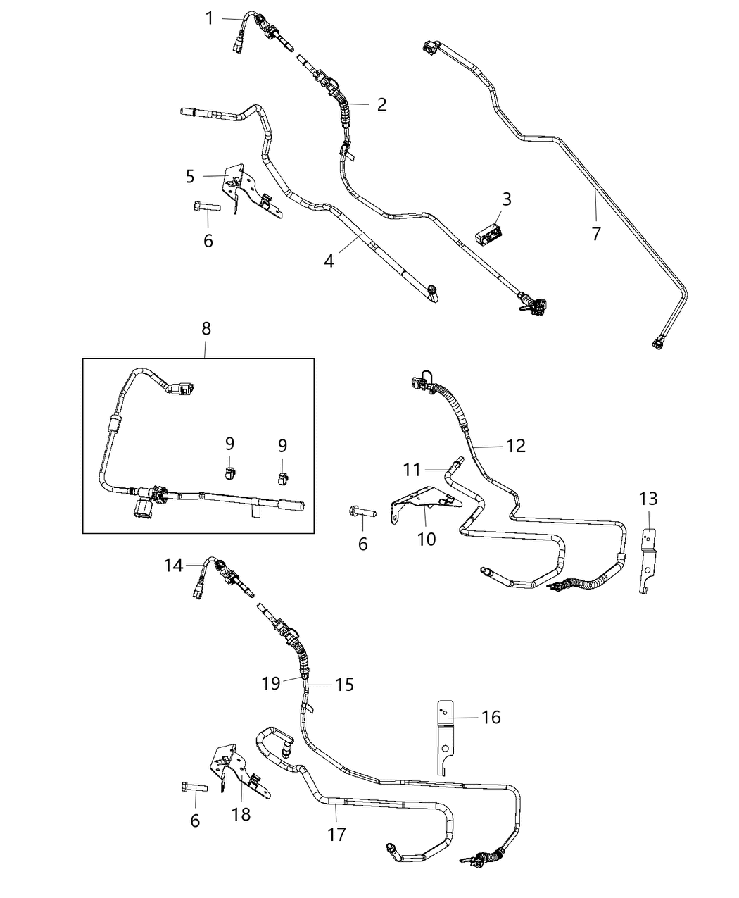 Mopar 68258748AA Tube Fuel Supply