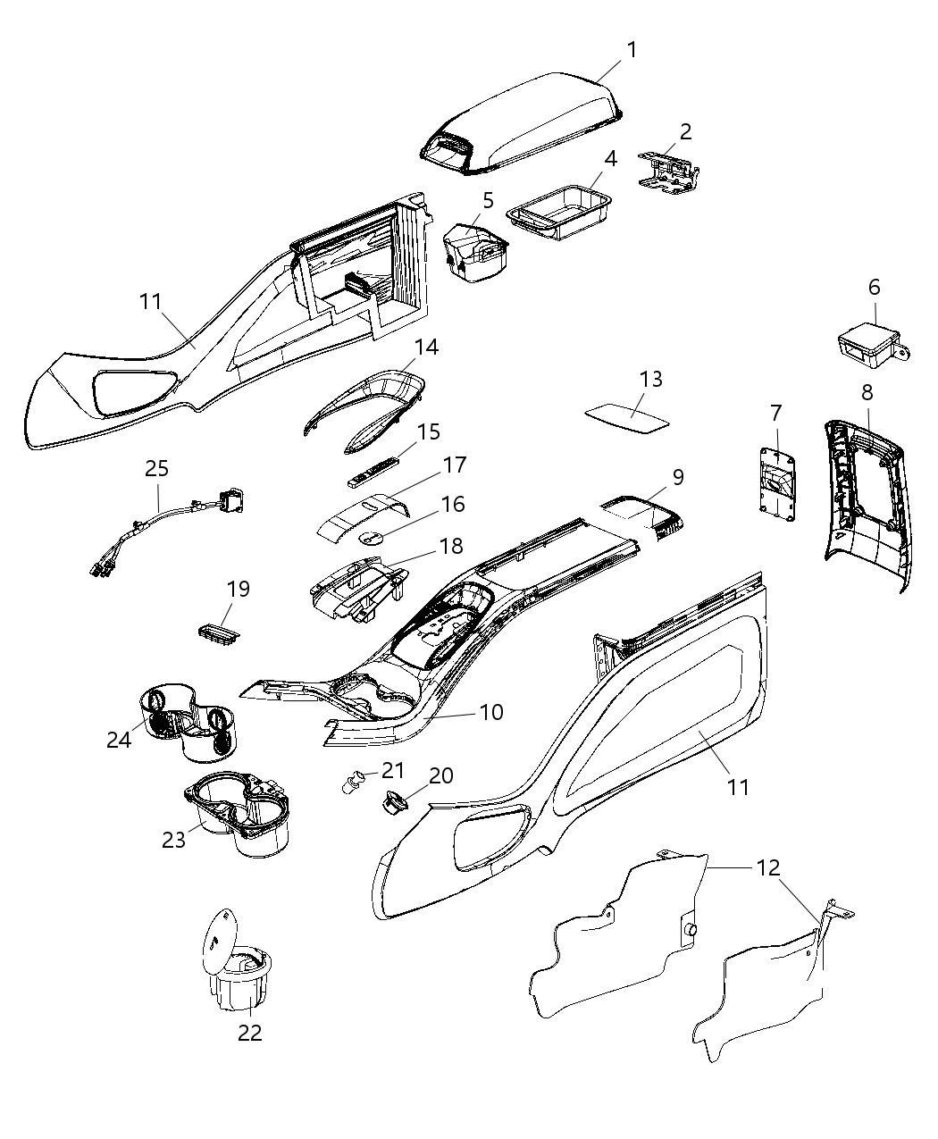 Mopar 1ZX19GDLAA Bezel Gear Shift Indicator