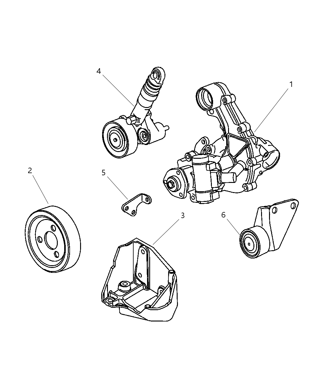 Mopar 5114543AA Bracket Power Steering Pump