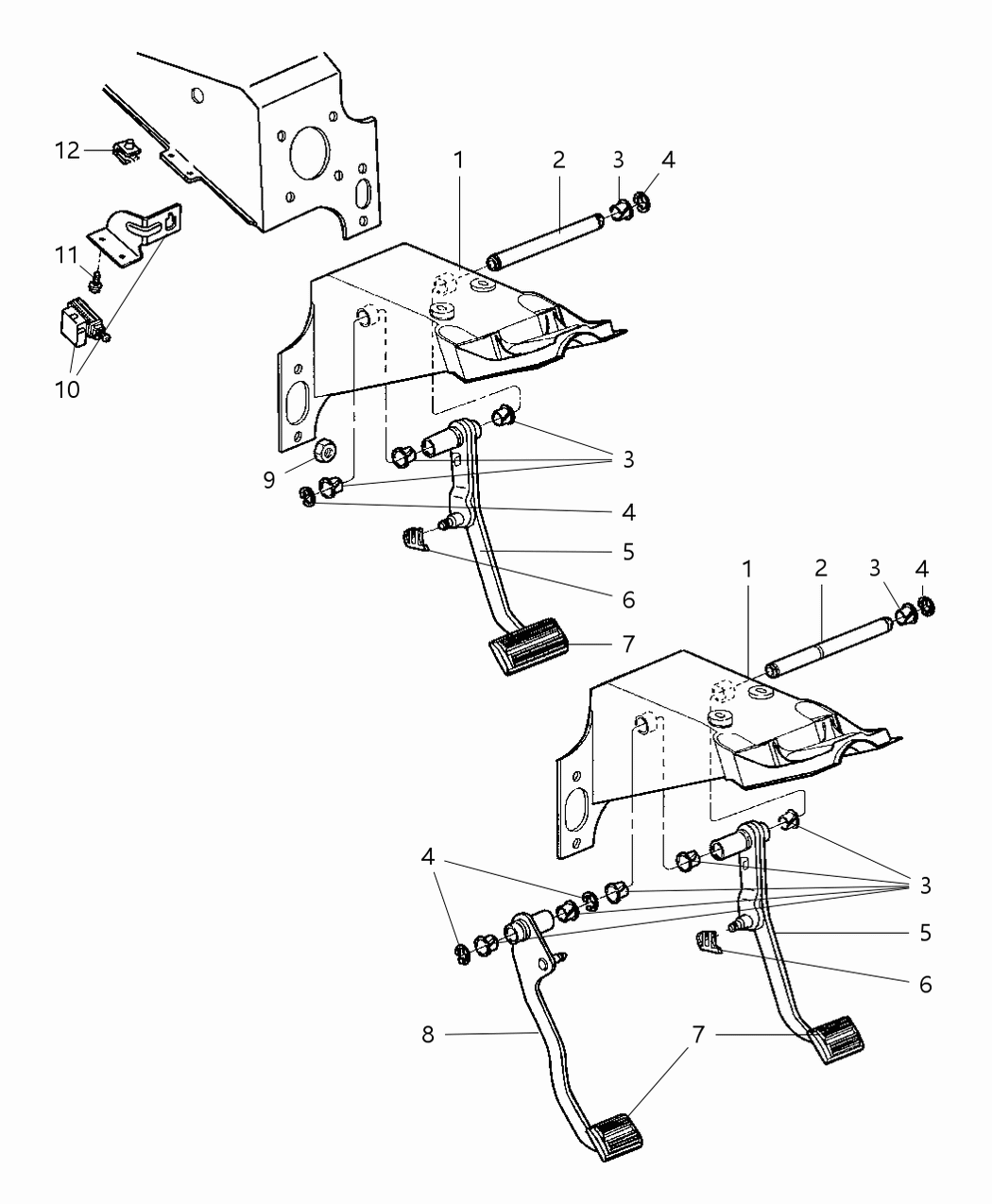 Mopar 52009837AC Pedal Brake