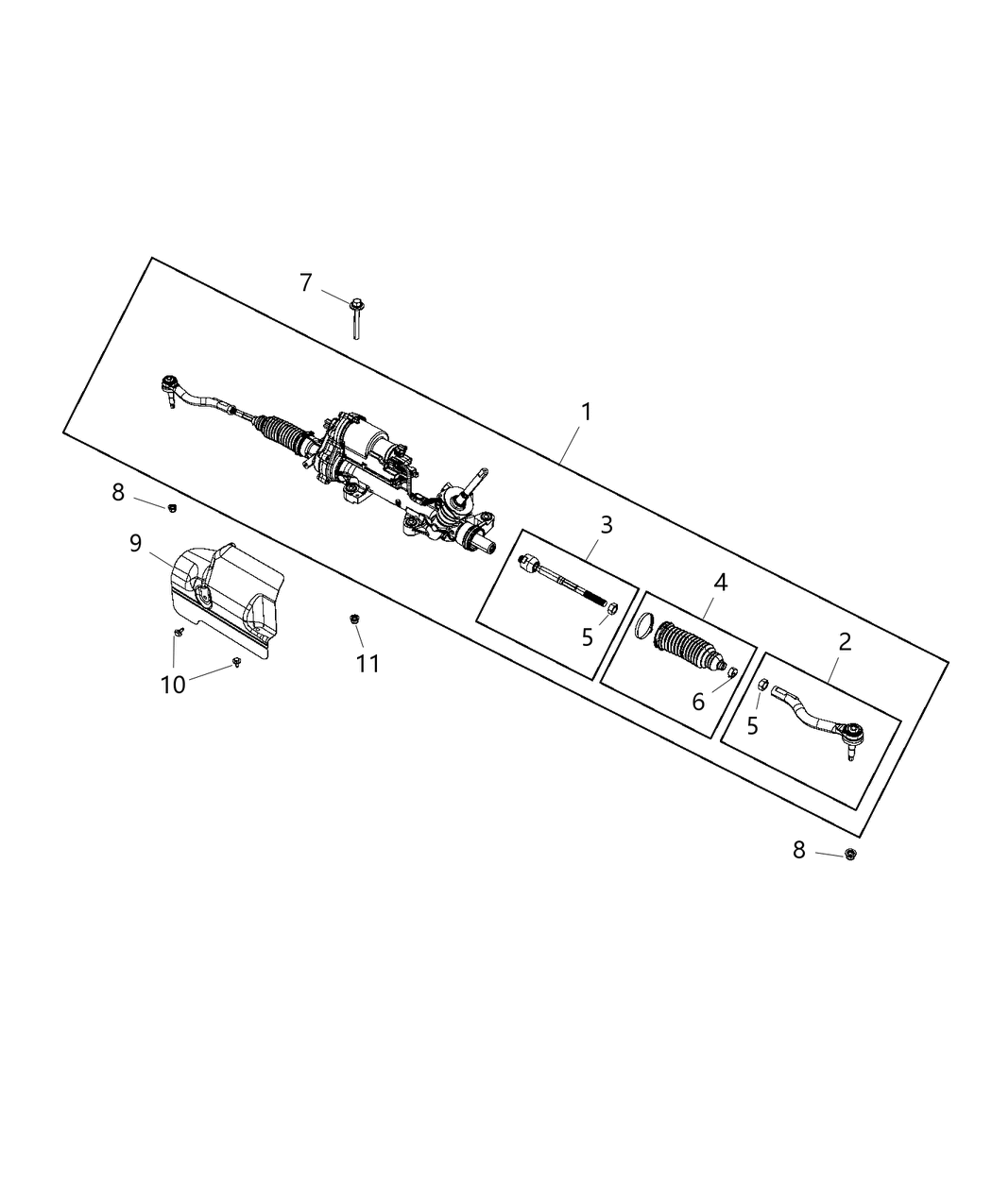 Mopar 6511734AA Bolt M6X1.00X20.00 Electric Power Steering Bracket