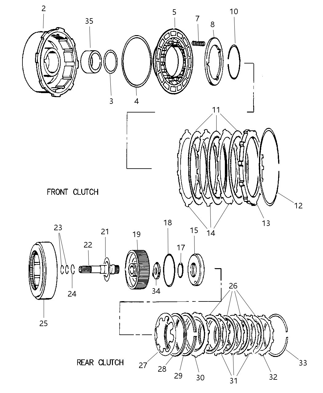 Mopar 4617201 Disc, Front Clutch, Except Diesel Engine, 1990-91