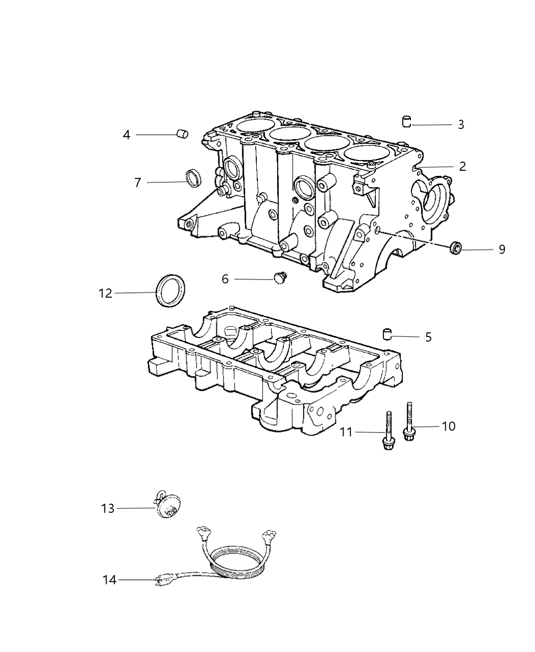 Mopar R3424822AA Block Short