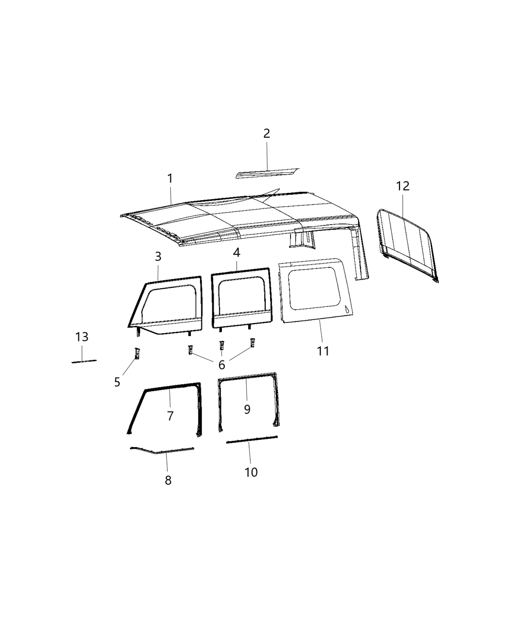 Mopar 6NT00RU5AA Window Tailgate