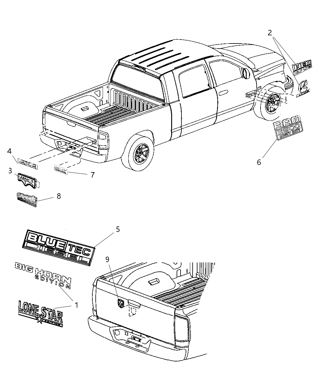 Mopar 68043919AA Badge [Resistol]