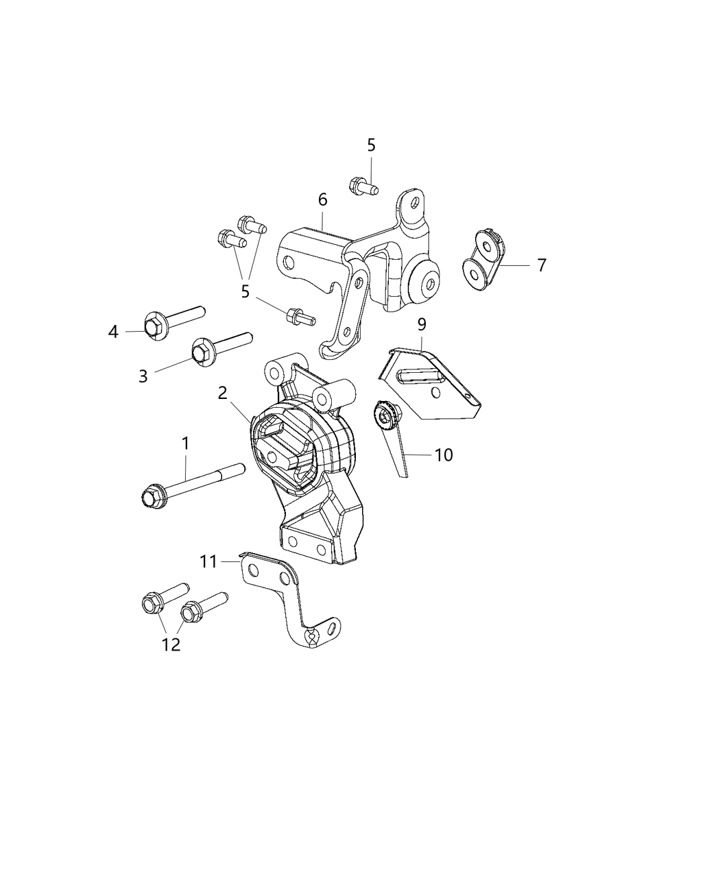Mopar 68159776AB Shield Heat Engine Mount