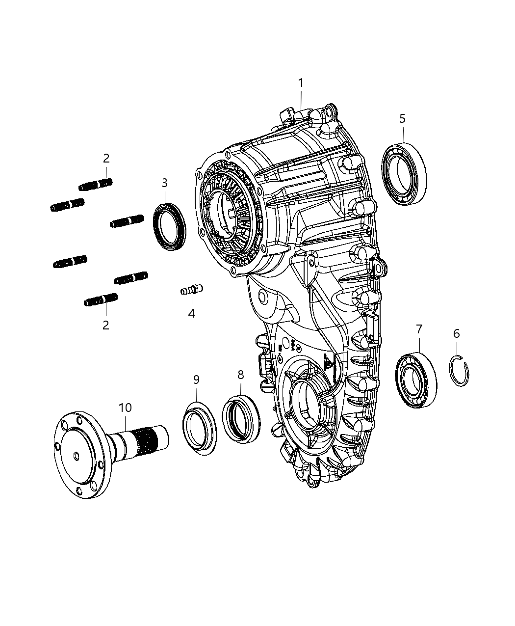 Mopar 68161313AA Case Half Front