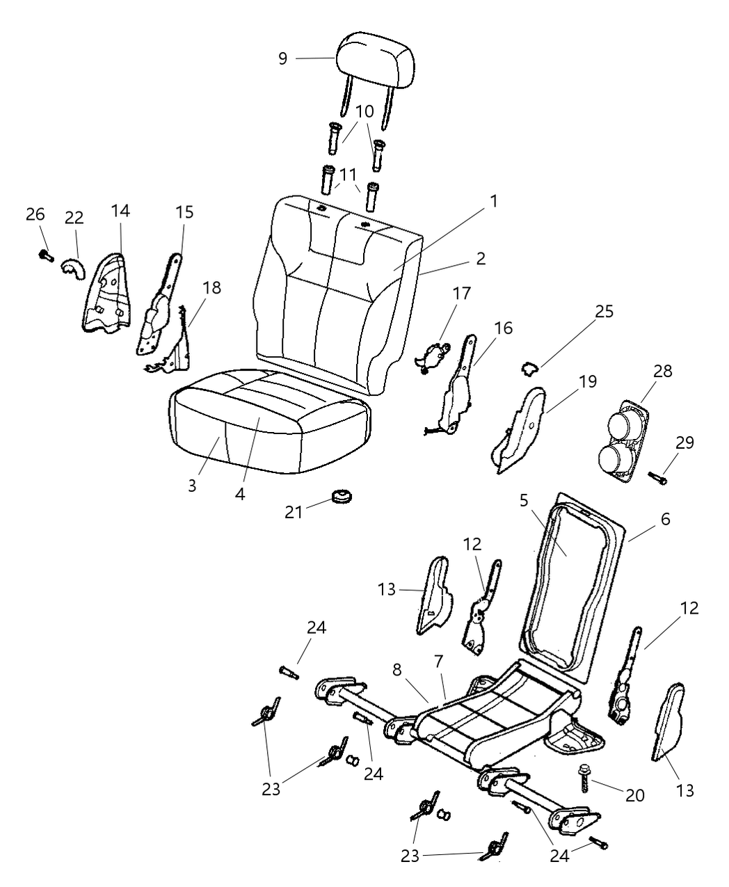 Mopar 5012007AB Anchor Kit Tether - Child Seat 40/20/40 Seat