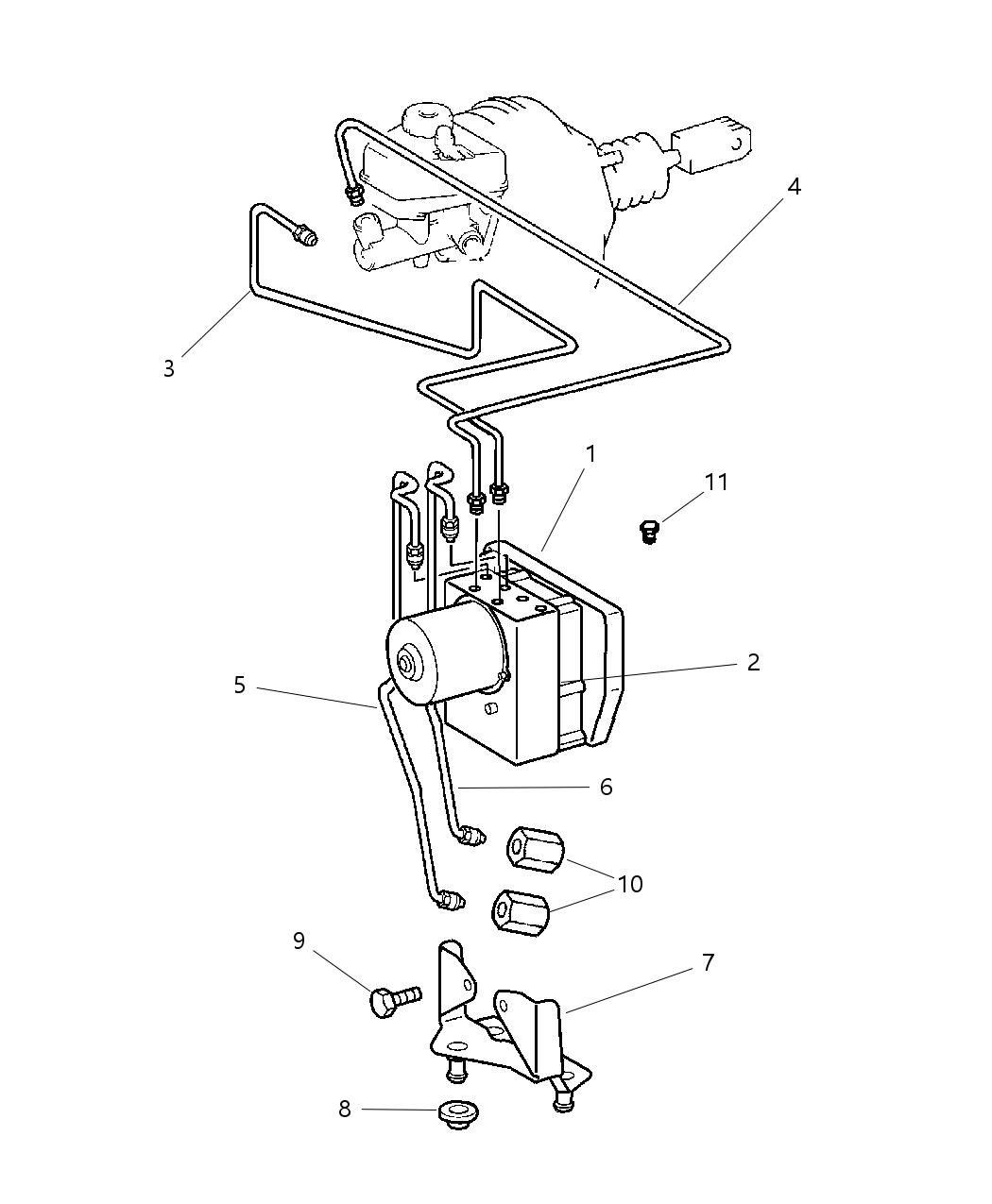 Mopar 5170479AA Hydraulic Control Unit Anti-Lock Brake System