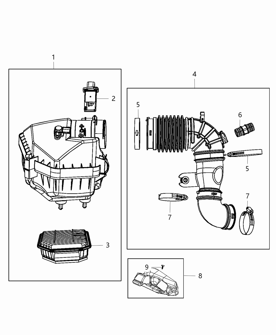 Mopar 6511839AA Clamp Hose Center To Lower Hose & Turbo