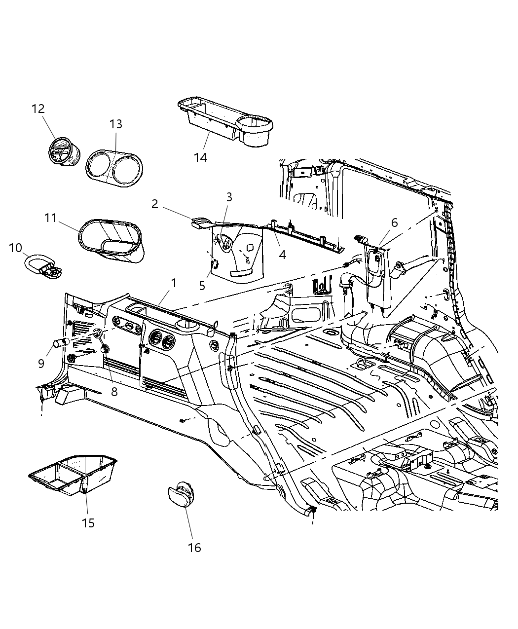 Mopar 1HY811DVAA Hook Cargo Net Attaching Hook
