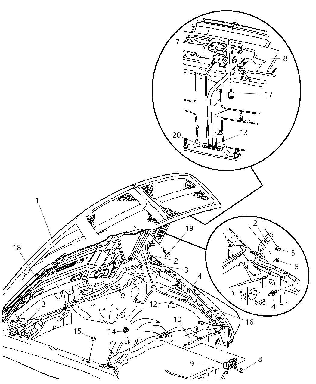 Mopar 55365043AA Silencer Hood