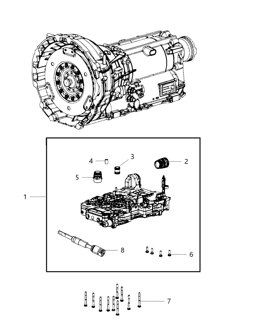Mopar 68259337AA Valve Body & Control Unit Transmission