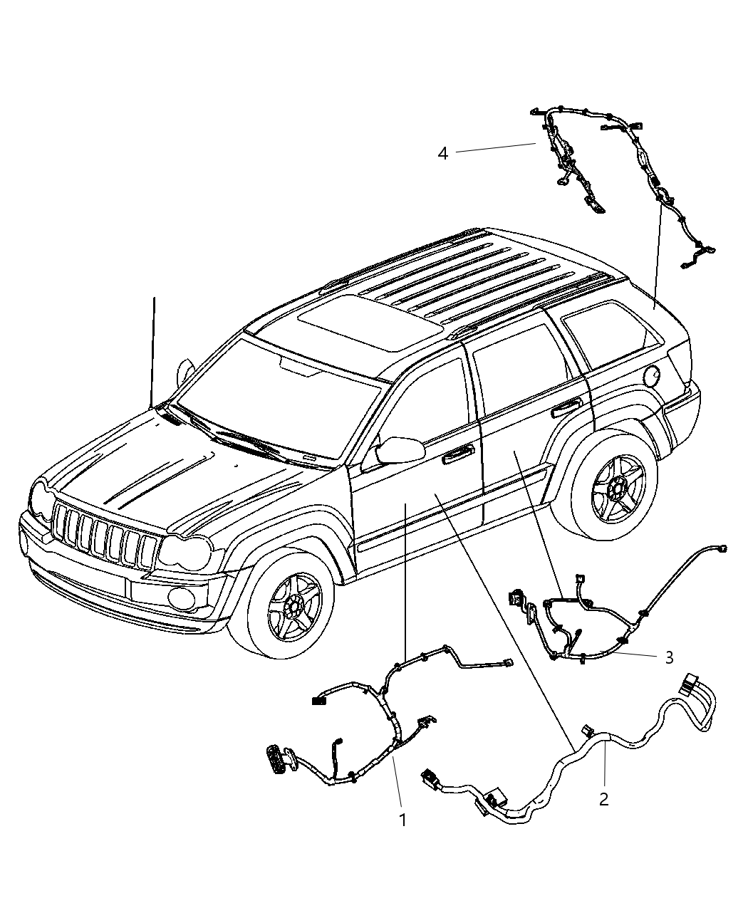 Mopar 56048808AB Wiring Front Door