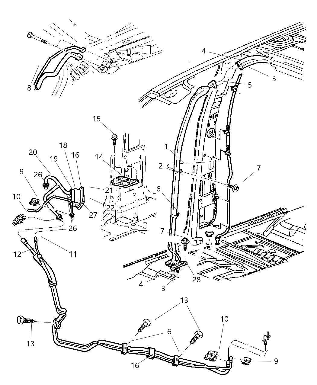 Mopar 5010454AA Clamp Tube Retaining