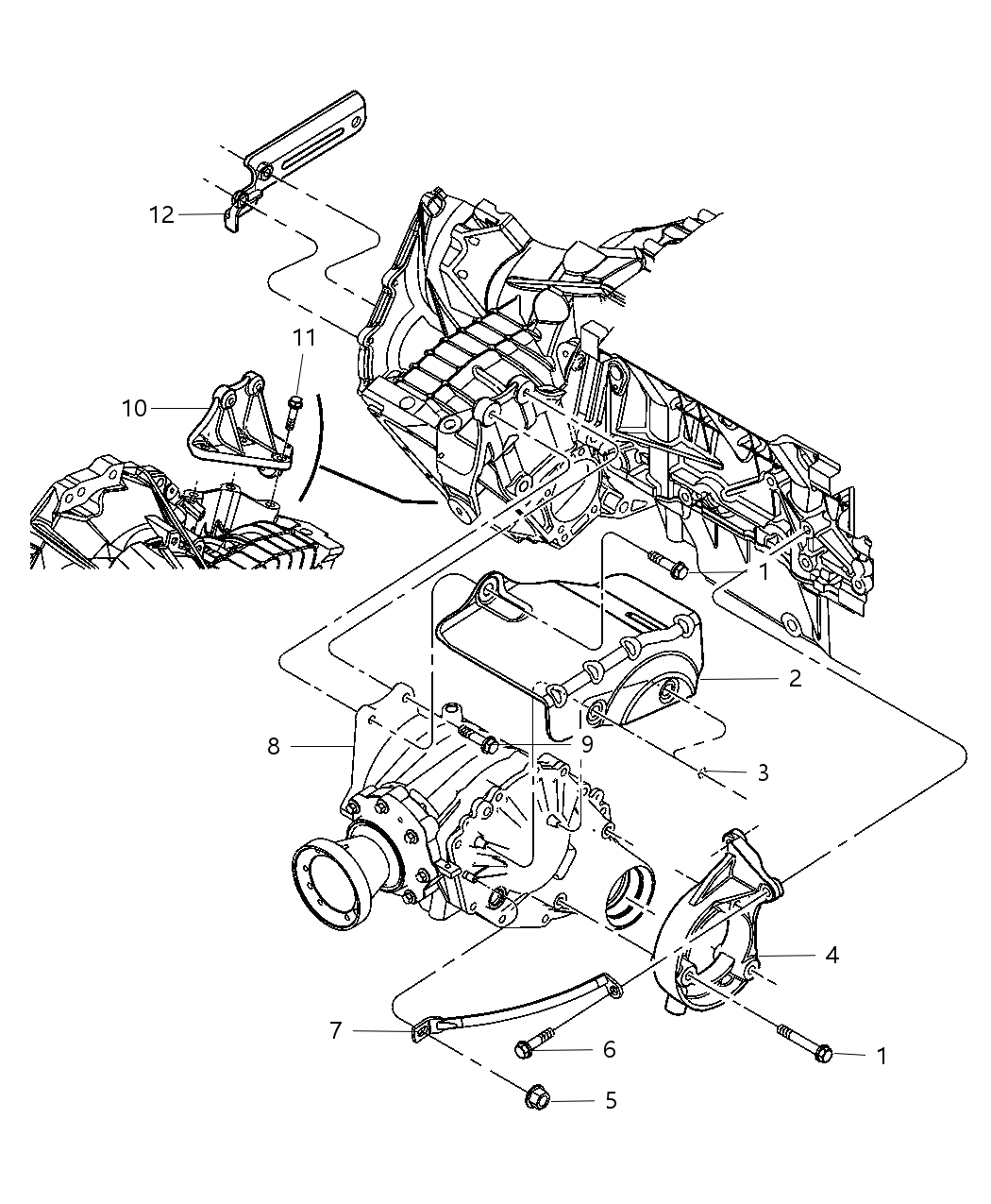 Mopar 4641976AD Bracket Power Transfer Unit