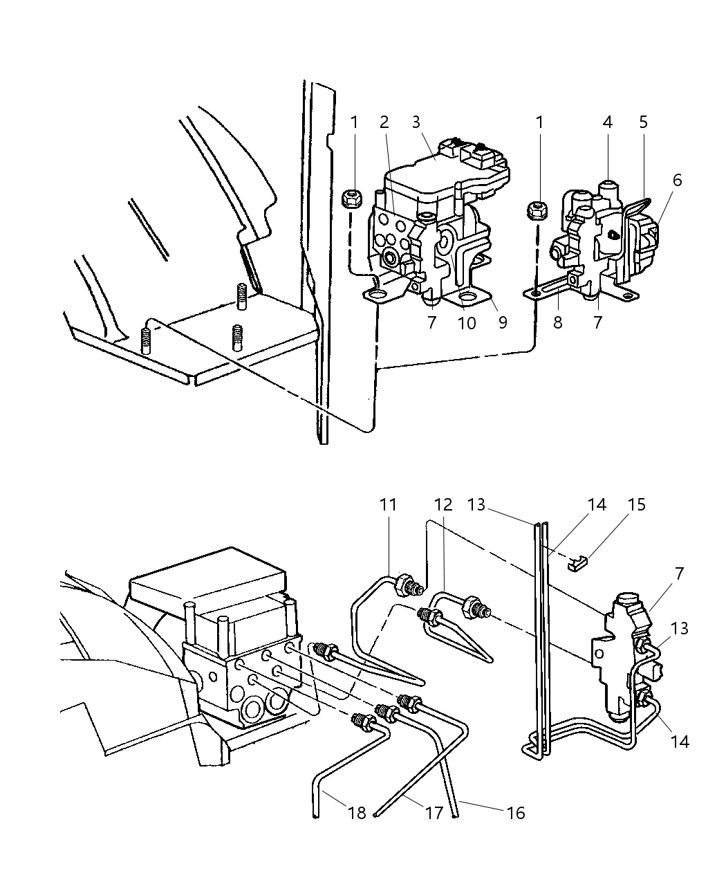 Mopar 5096266AA Hydraulic Control Unit Anti-Lock Brake System