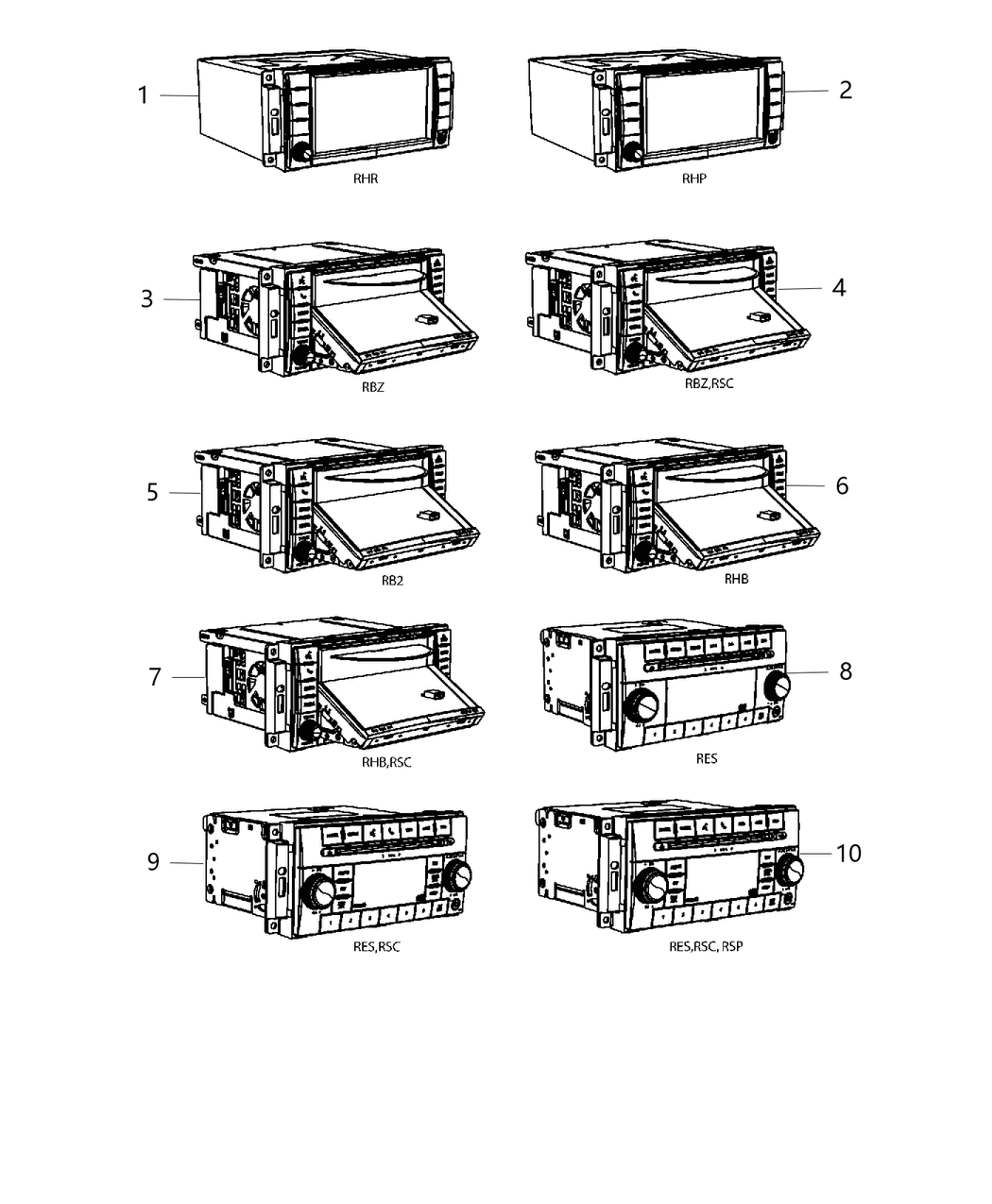 Mopar 5091658AA Radio Multi Media