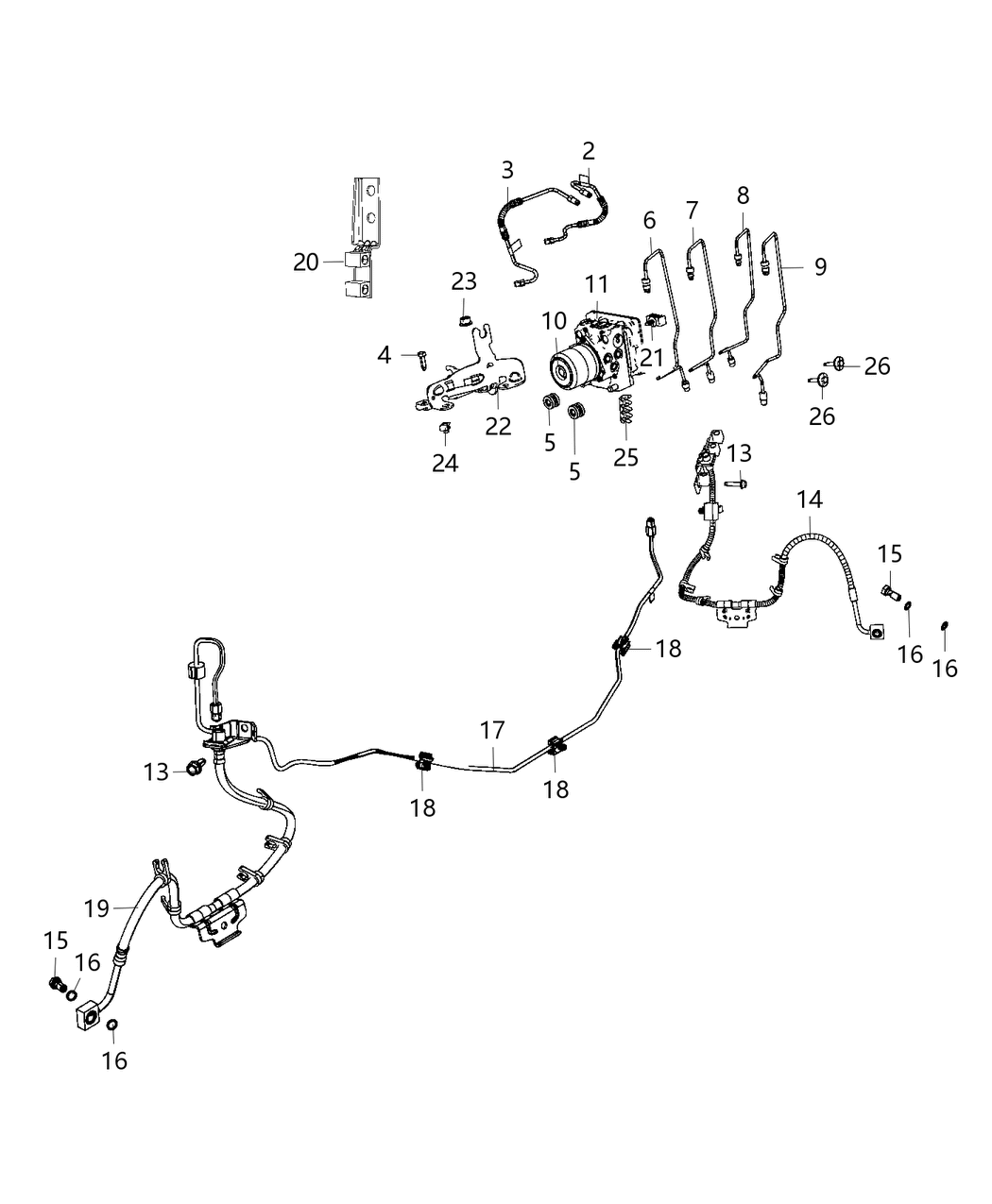 Mopar 68371094AB Grommet Hydraulic Control Unit