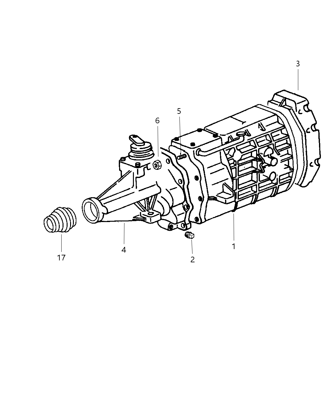 Mopar 4886337AA Case Transmission Rear