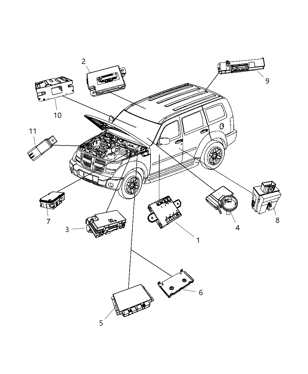 Mopar 5094819AA Bracket Control Unit