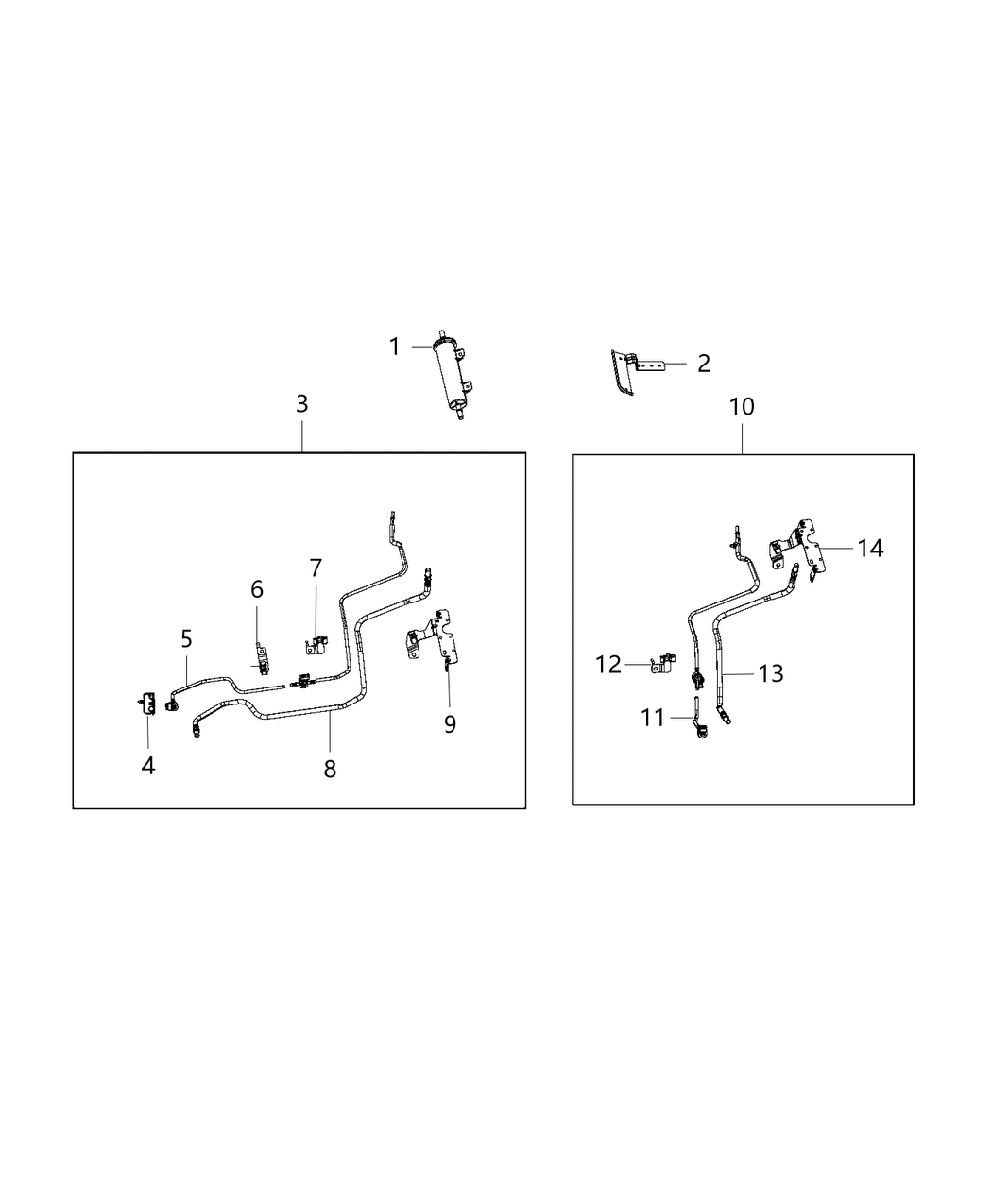 Mopar 52029783AD Bundle Fuel Supply And Vapor Line